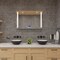 Alfi Brand ALFI brand ABC906 Black & White 15" Round Vessel Above Mount Ceramic Sink ABC906 - alternate 4